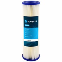 SpiroPure 10 x 2.5 Inch 20 Micron Pleated Cellulose Polyester Filter (24 Pack)
