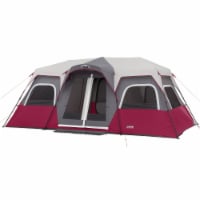 CORE Equipment 12 Person 18 Feet x 10 Feet Double Door Instant Cabin Tent, Wine