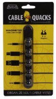 Action Imports Cable Quacks 5 Clip Magnetic Cable Organizer - Black Perspective: Main