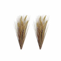 Admired by Nature ABN3B001-GLD-2 28 in. Realistic Faux Wheat Grass for Fall Decor, Gold - Set