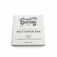 Spinster Sisters Co® Eucalyptus Mint Salt Scrub Bar Perspective: Main