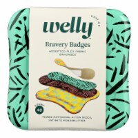 Welly First Aid - 1st Aid Kit Bravery Badges - Floral - CS of 6-48 CT
