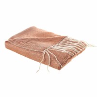 Nahla Throw-Faux Cashmere-Fringe-Cozy rust