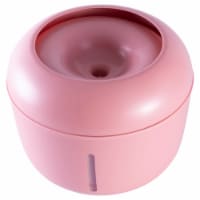 Moda-Pure' Ultra-Quiet Filtered Dog and Cat Fountain Waterer - One Size / Pink