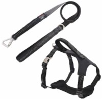 Pet Life Geo-prene 2-in-1 Shock Absorbing Neoprene Padded Reflective Dog Leash and Harness