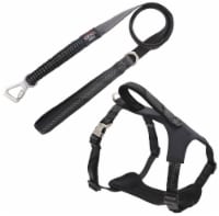 Pet Life Geo-prene 2-in-1 Shock Absorbing Neoprene Padded Reflective Dog Leash and Harness