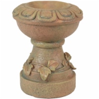 Sunnydaze Vintage Vine and Leaf Polyresin Gazing Globe Stand - Autumn Leaf