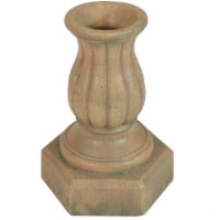 Sunnydaze Contemporary Pillar Polyresin Gazing Globe Stand - Autumn Leaf