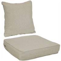 Sunnydaze Indoor/Outdoor Polyester Back and Seat Cushions - Beige