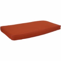 Sunnydaze Indoor/Outdoor Olefin Bench Cushion - 41 in x 18 in - Rust