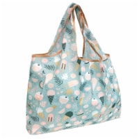 Wrapables Large Nylon Reusable Shopping Bag, Summer Treats