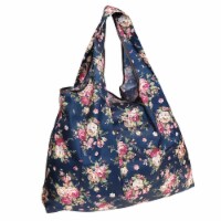 Wrapables Large Nylon Reusable Shopping Bag, Corsage