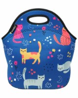 Wrapables Insulated Neoprene Lunch Bag, Cute Kitties