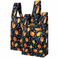 Wrapables JoliBag Collection Reusable Shopping Bag (Set of 2), Oranges & Lemons
