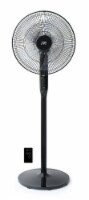 16  DC-Motor Energy Saving Stand Fan with Remote and timer-Piano Black