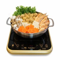 1650W Induction Cooktop (Gold) + Pot Combo
