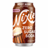 Nixie® Root Beer Organic Zero Sugar Soda Can Perspective: Main