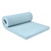 Sealy 3 Inch Blue Swirl TrueForm Memory Foam Gel Infused Mattress Topper, Twin