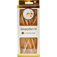 Simply Serv'd Cocktail Picks - Gold Perspective: Main