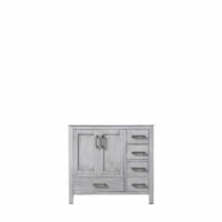 Jacques 36" Distressed Grey Vanity Cabinet Only - Left Version