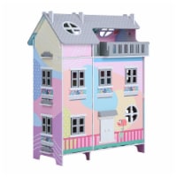 Teamson Kids Sunroom Dollhouse with 11 Accessories, Multicolor TD-13361A