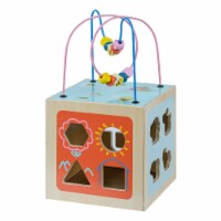 Teamson Kids Preschool 5 in 1 Wooden Activity Cube, Educational Toy PS-T0006
