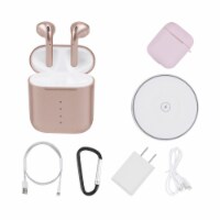 Airplus Wireless Bluetooth Earphones with Accessories Bundle - Rose Gold
