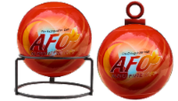 AFO Fire Extinguisher Ball - ABC Multipurpose Dry Chemical Fire Extinguisher-5', 3 lbs