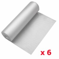 Clevr  Premium 12 in. x 20 ft. Non-Adhesive Shelf Liner, Clear (6 Rolls)