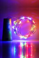 Perfect Holiday Modern 20 LED Cork Bottle Light with Battery Operated - Small, Multi