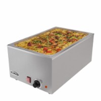 Commercial Bain Marie Countertop Food Warmer, Silver