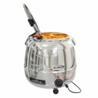 Commercial Soup Kettle Warmer With Hinged Lid & Removable Pot Insert