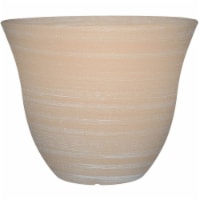 Classic Home and Garden Honeysuckle Resin Flower Pot Planter, Beige, 15