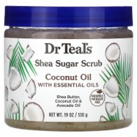 Dr Teal's Shea Sugar Body Scrub, Coconut Oil with Essential Oils, 19 oz