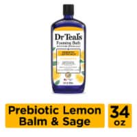 Dr Teal's® Foaming Bath with Pure Epsom Salt Prebiotic Lemon Balm & Sage