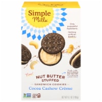 Simple Mills Cocoa Cashew Creme Nut Butter Stuffed Sandwich Cookies