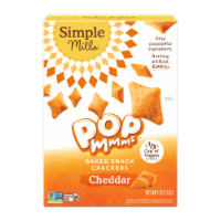 SimpleMills Cheddar Pop Veggie Flour Baked Crackers