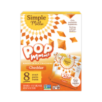 Simple Mills® Pop Mmms™ Cheddar Baked Snack Crackers Pack Perspective: Main