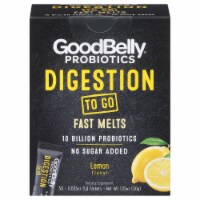 GoodBelly® Probiotic Digestive To Go Lemon Flavor Fast Melts Perspective: Main
