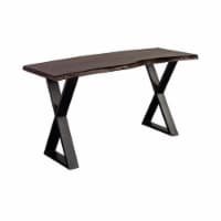 Porter Designs Manzanita Live Edge Solid Sheesham Wood Console Table - Gray