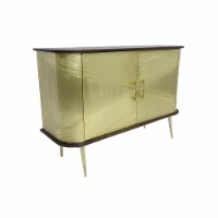 Porter Designs Louis Solid Mango Wood Cabinet - Gold
