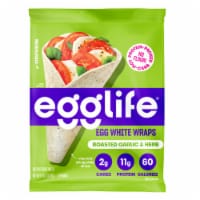Egglife Roasted Garlic & Herb Egg White Wraps Perspective: Main