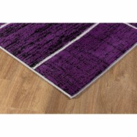 L Baiet SL973Z57 Verena Geometric Rug, Purple - 5 x 7 ft.