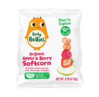 Little Bellies Baby Bellies Organic Apple & Berry Softcorn Snack