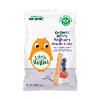 Little Bellies Organic Berry Yoghurt Pick-Me Sticks Puffed Multigrain Snacks Perspective: Main