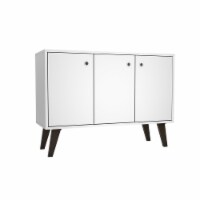 Mid-Century- Modern Bromma 35.43 Sideboard 2.0 with 3 Shelves in White