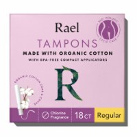 Rael Regular Absorbent Organic Cotton Tampons Perspective: Main