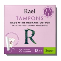 Rael Super Absorbent Organic Cotton Tampons Perspective: Main