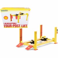 Adjustable Four Post Lift \Shell Oil\ #2 for 1/18 Scale Diecast Model Cars by Greenlight
