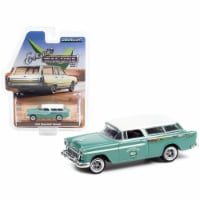 Greenlight 36040A 1-64 Scale 1955 Chevrolet Nomad Green with White Top Holley Speed Shop Esta